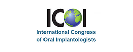 logo for the international congress of oral implantologists on a white background